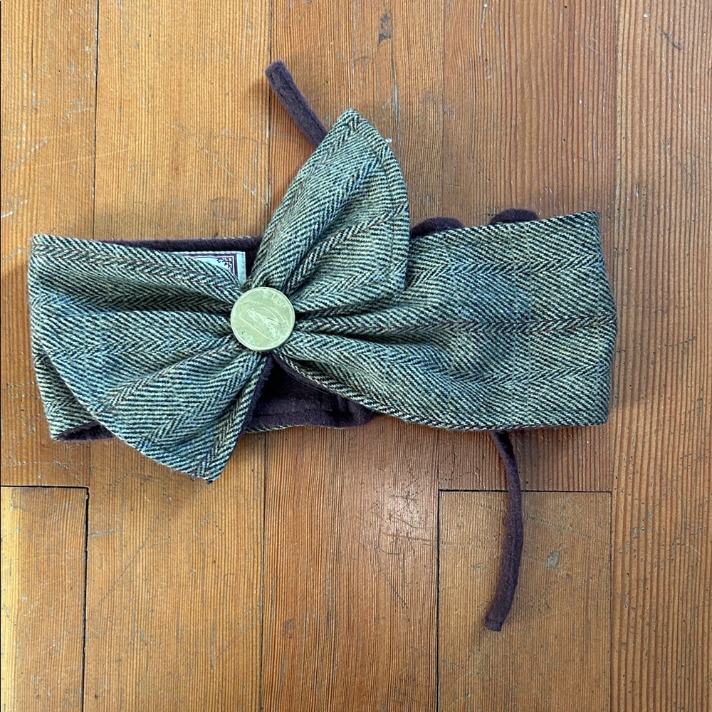 Celtic Fusion Tweed Bow Hairband Irish design